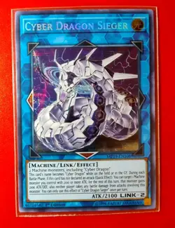 Yugioh Cyber Dragon Sieger Prismatic Secret Rare MP19-EN108 1st Ed NM - Image 1