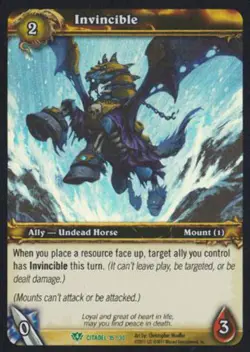 World of Warcraft TCG Invincible (Foil) - Assault on Icecrown Citadel 15/30 - Image 1