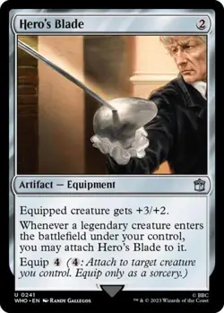 Hero's Blade - Near Mint MTG Universes Beyond: Doctor Who - Image 1
