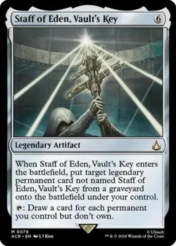 Staff of Eden, Vault's Key - Near Mint MTG Universes Beyond: Assassin's Creed - Image 1