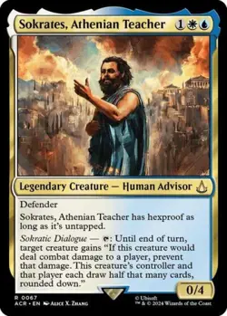 Sokrates, Athenian Teacher - Near Mint MTG Universes Beyond: Assassin's Creed - Image 1