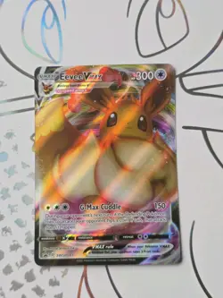 Eevee VMAX SWSH087 Pokemon Card Black Star Promo Rare Art Holo - Image 1