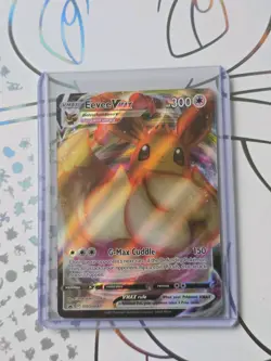 Eevee VMAX SWSH087 Pokemon Card Black Star Promo Rare Art Holo - Image 4