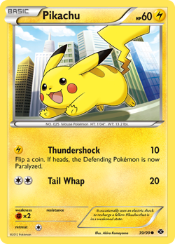 Pikachu (39/99) Black & White: Next Destinies​ - Near Mint Pokemon TCG - Image 1