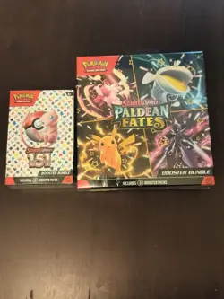 Pokemon Scarlet & Violet 151 And Paldean Fates Booster Bundle. Factory Sealed - Image 1