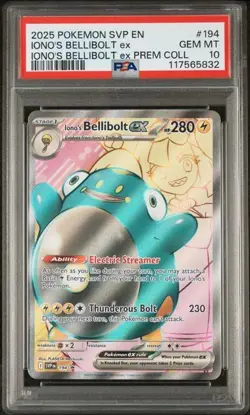 PSA 10 Iono's Bellibolt ex - SVP194 - Black Star Promo - Pokemon - Read Desc. - Image 1