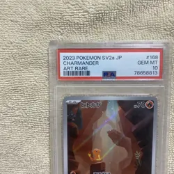 2023 POKEMON JAPANESE SV2A-POKEMON 151 ART RARE #168 CHARMANDER PSA 10 - Image 3
