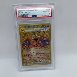 Pokemon TCG Charizard EX 228/197 Obsidian Flames Hyper Rare Gold GEM MINT PSA 10 - Image 1