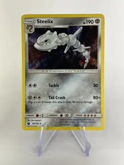 Steelix 89/168 - NM SM Celestial Storm - Pokemon 2018 Holo Bleed - Image 2