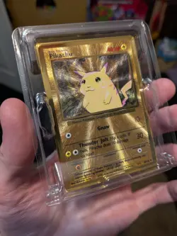 Pokemon Celebrations #58/102 Pikachu Gold Metal Ultra Premium Promo Sealed - Image 3