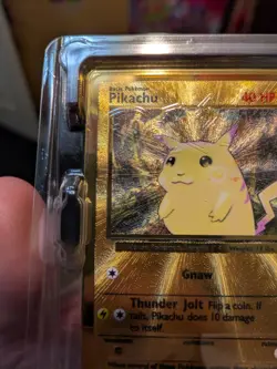 Pokemon Celebrations #58/102 Pikachu Gold Metal Ultra Premium Promo Sealed - Image 4