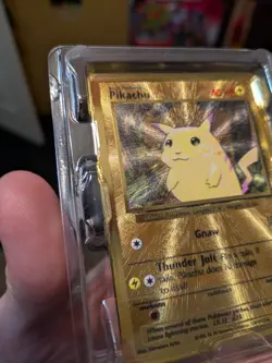 Pokemon Celebrations #58/102 Pikachu Gold Metal Ultra Premium Promo Sealed - Image 5