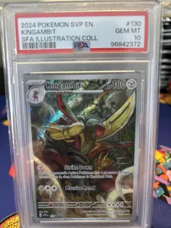 2024 POKEMON SHROUDED FABLE ILLUSTRATION COLLECTION PROMO #130 KINGAMBIT PSA 10 - Image 1