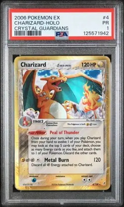PSA 1 Charizard [Holo] - 4/100 - Crystal Guardians - Pokemon - Read Description - Image 1