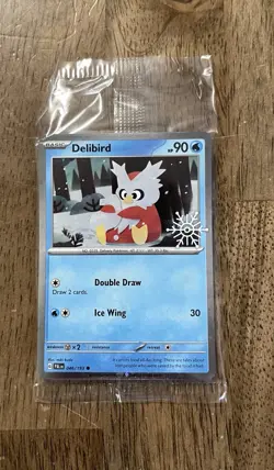 Delibird 046/193 2025 Holiday Calendar Holo SEALED Pokemon TCG - Image 1