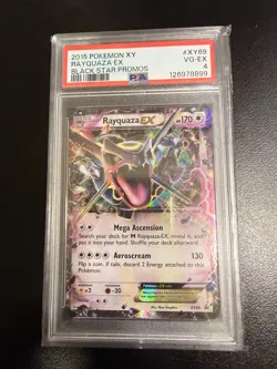 2015 Pokemon Rayquaza EX XY69 Ultra Rare Black Star Promo *PSA 4* - Image 1