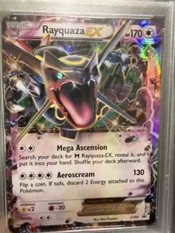 2015 Pokemon Rayquaza EX XY69 Ultra Rare Black Star Promo *PSA 4* - Image 3