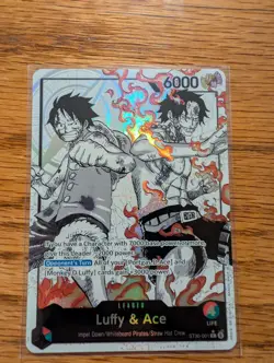 ST30-001 -Luffy & Ace Leader Alternate Art (Parallel) ENGLISH Full Art - Image 1
