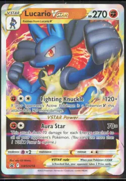 Lucario VSTAR Promo SWSH: Sword & Shield Promo Cards #SWSH214 [Near Mint] Pokemo - Image 1
