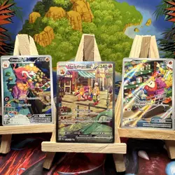 Pokemon Holo Full Art 3-Card Lot Fuecoco 201,Skeledirge ex 258,Crocalor 202/193 - Image 1