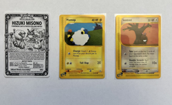 Pokemon Card Lot Hizuki Misono Mareep Sentret Aquapolis 93 & 107 - Image 1
