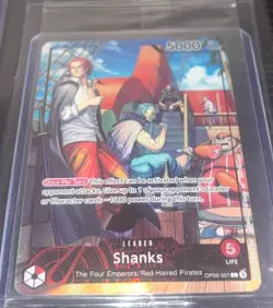 Shanks (2025 PSA Magazine Promo) OP09-001 One Piece Promotion Cards Foil - Image 2