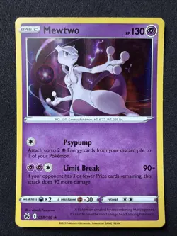 2023 Sword & Shield - Crown Zenith Mewtwo #59 Holo Rare Pokemon Card - Image 1