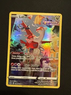Pokemon Latias TCG Full Art Ultra Rare Holo Card GG20/GG70 Crown Zenith - Image 1