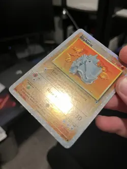 Rhyhorn 90/110 Reverse Holo LP Legendary Collection Pokemon Card Fireworks Holo - Image 3
