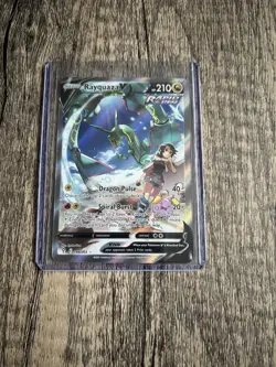 Pokemon TCG Rayquaza v Alternate Art Evolving Skies Card 194/203 Mint Condition - Image 1