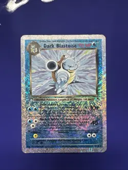 Pokemon TCG Dark Blastoise Reverse Holo Rare Card 4/110 Legendary Collection - Image 1