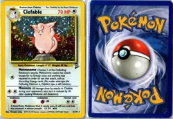 Pokemon Card - Clefable Base Set 2 5/130 2000 Rare Holo Heavily Played - Image 3