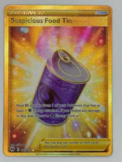 Suspicious Food Tin 080/073 Champions Path Gold Secret Rare Pokemon Card NM/M - Image 1