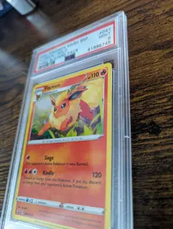 Pokemon Card | Sword & Shield Three Blisters Pack | Flareon Holo SWSH041 PSA 9 - Image 3