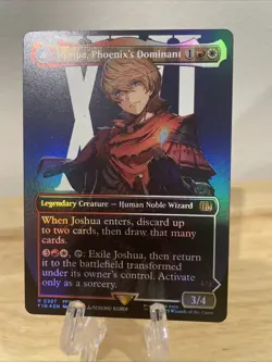 MTG Joshua, Phoenix's Dominant Borderless FOIL #0397 Final Fantasy NM/M - Image 1