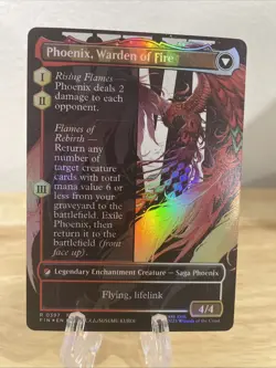 MTG Joshua, Phoenix's Dominant Borderless FOIL #0397 Final Fantasy NM/M - Image 2