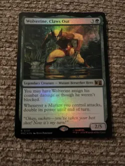 Wolverine, Claws Out Foil Marvel Super Heroes Mtg Nm 0737 - Image 1