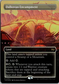Dalkovan Encampment (Borderless) 394 Tarkir Dragonstorm Magic The Gathering Foil - Image 1