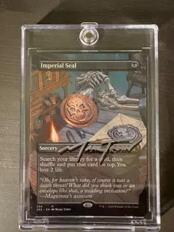 MTG SIGNED Imperial Seal (Borderless) - Double Masters 2022 (2X2) #354 - Magic - Image 1