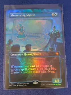 Murmuring Mystic (Borderless Foil) Special Guests Magic Secrets of Strixhaven - Image 1