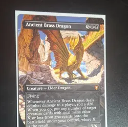 Ancient Brass Dragon Borderless CLB Mythic Regular EN #367 - Image 1