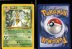 Beedrill 17/102 Rare Base Set Unlimited Pokemon Near Mint - Image 3