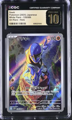 SAWK 128/086 ART RARE HOLO WHITE FLARE POKEMON JAPANESE CGC 10 PRISTINE - Image 1
