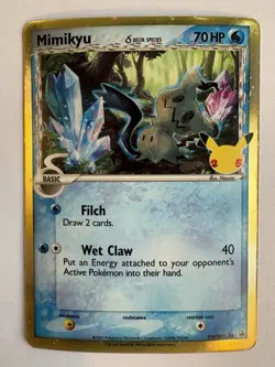 Mimikyu SWSH136 Delta Species Celebrations Pokemon Sword & Shield Promo LP - Image 1