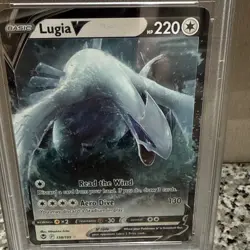 Pokemon Lugia V 138/195 Swsh12 Silver Tempest Holo Ultra Rare PSA 9 - Image 2