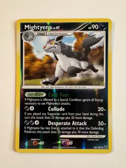 Mightyena 54/127 Platinum Base Reverse Holo 2009 English Pokemon TCG Card NM - Image 1