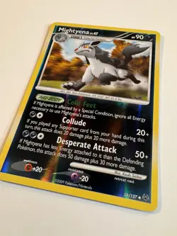 Mightyena 54/127 Platinum Base Reverse Holo 2009 English Pokemon TCG Card NM - Image 2