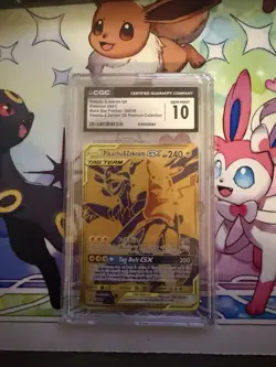 CGC 10 GEM MINT Pikachu & Zekrom GX 2021 Black Star Promos SM248 Pokemon Card - Image 1