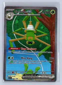 2023 Pokemon Scarlet & Violet Spidops EX #243/198 - Image 1