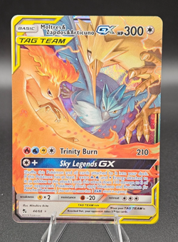 Pokemon TCG Moltres/Zapdos/Articuno TAG TEAM GX 44/68 Hidden Fates - NM NICE - Image 1